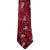 Art Deco 1930s Tie Red &amp; Silver Necktie Super Craft