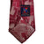 Art Deco 1930s Tie Red &amp; Silver Necktie Super Craft