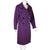 Vintage 1960s Purple Wool Coat Jackie K Era Size M