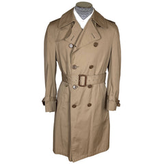 Vintage Aquascutum Trench Coat Raincoat Mens Size M 40 Reg