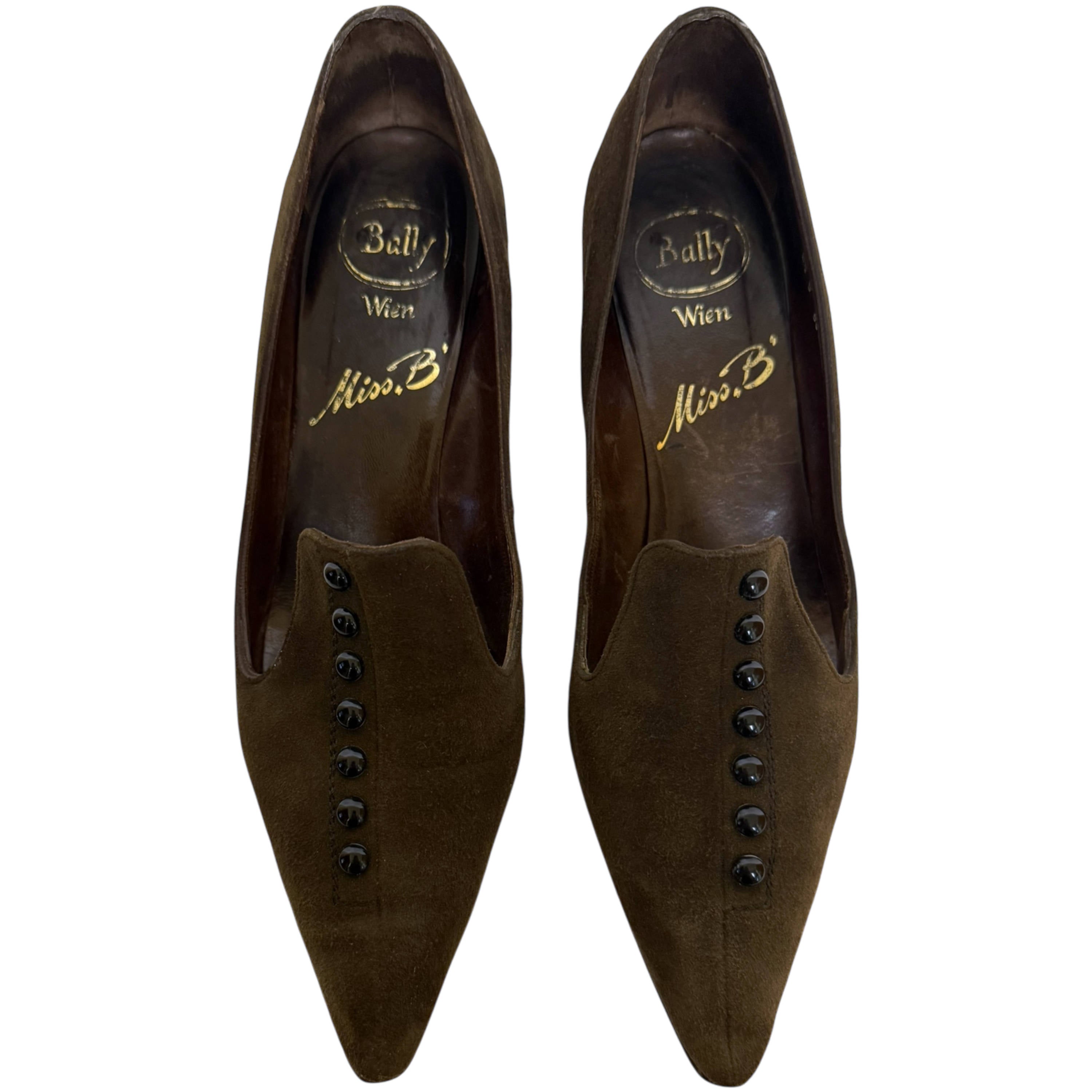 Vintage 1960s Ladies Shoes Bally Wien Victorian Revival US
