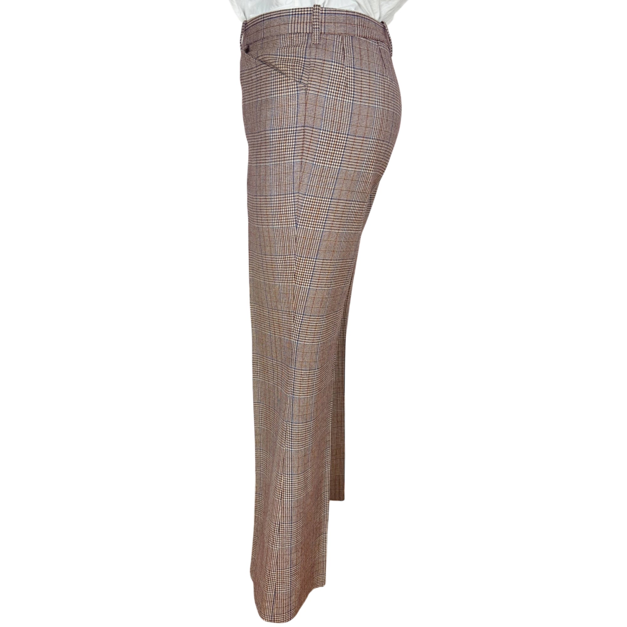 Vintage 1970s Suit Glen Plaid Wool Bayard-Elysées Paris France