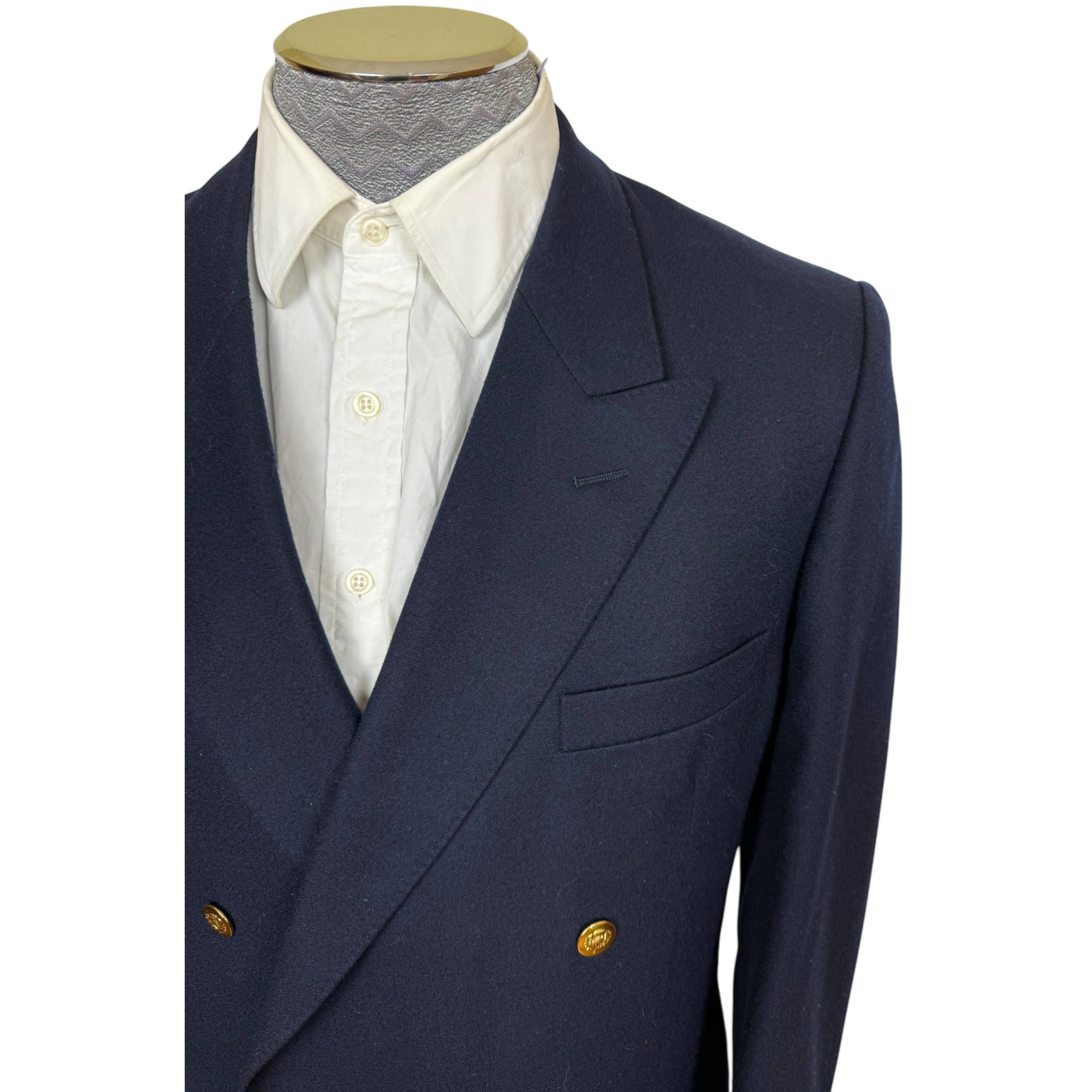 Vintage 1980s Burberrys’ Prorsum Blazer Navy Wool Mens 40-42