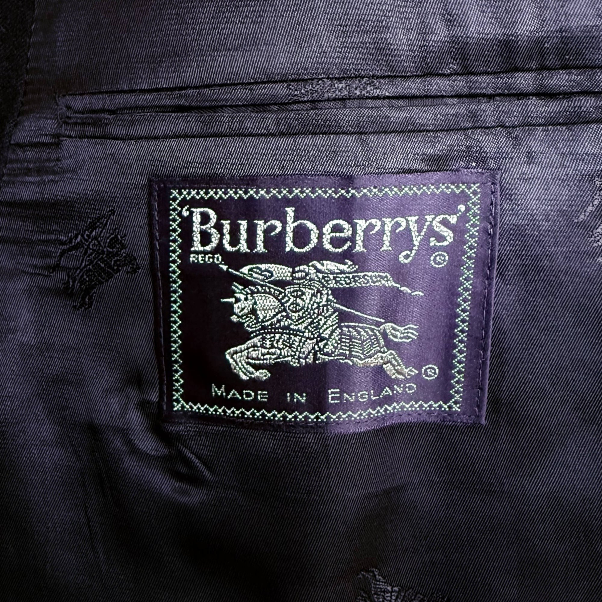 Vintage 1980s Burberrys’ Prorsum Blazer Navy Wool Mens 40-42