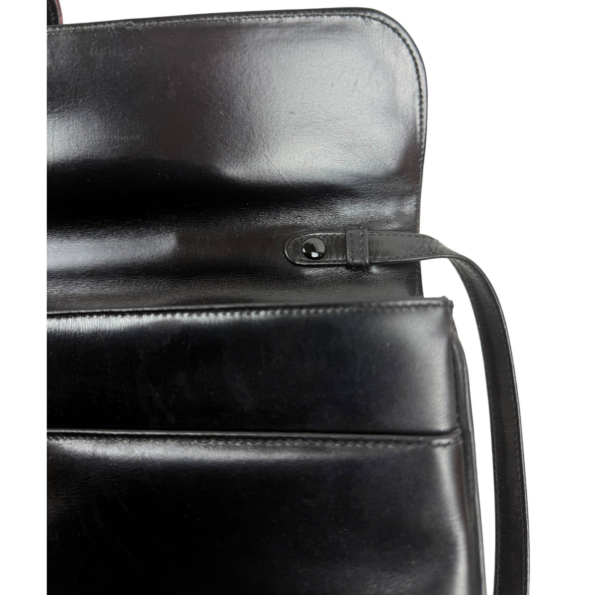 1970s 80s Vintage Italian Leather Shoulder Bag / Clutch Creed’s