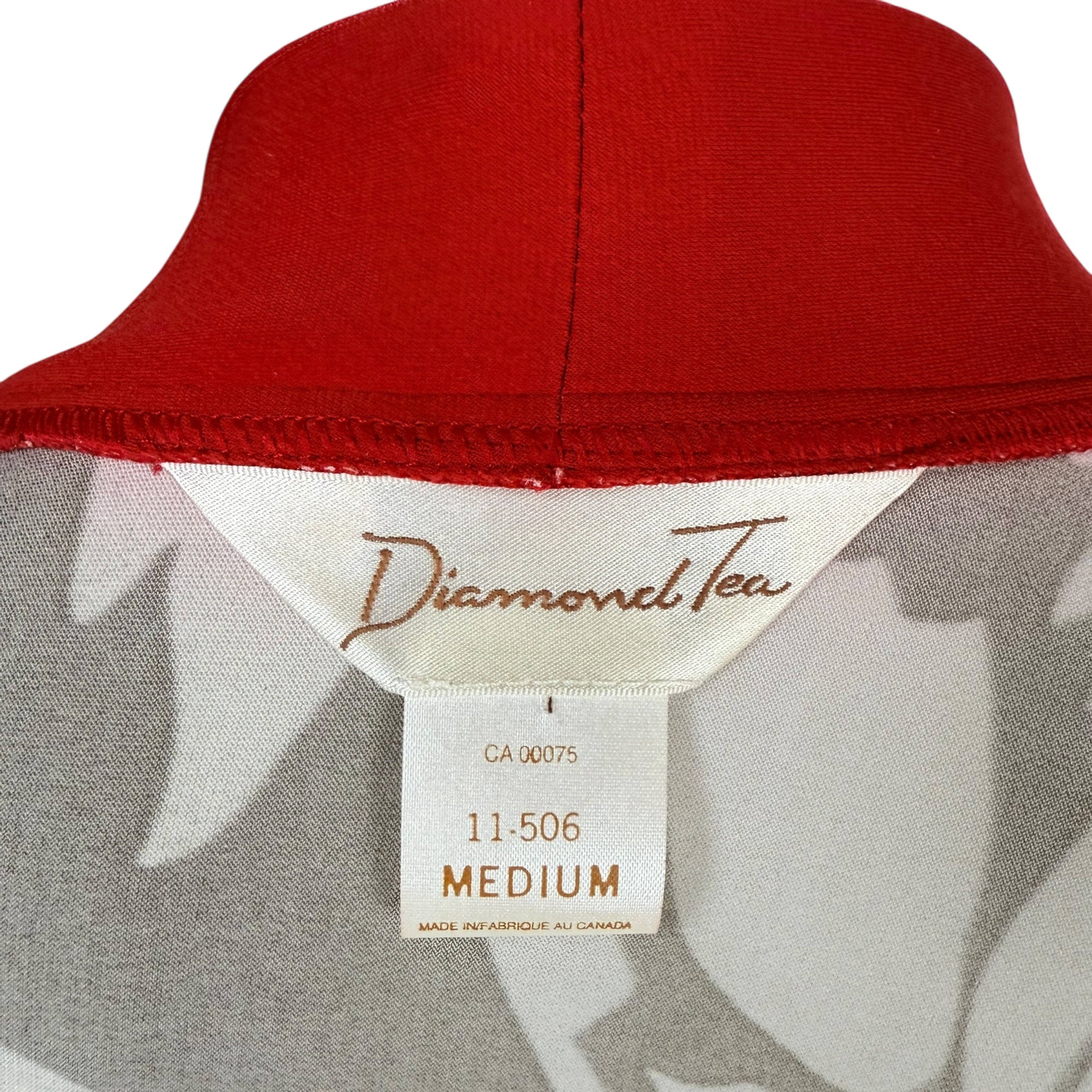 Vintage Kimono Robe Diamond Tea Butterfly Dressing Gown Sz M