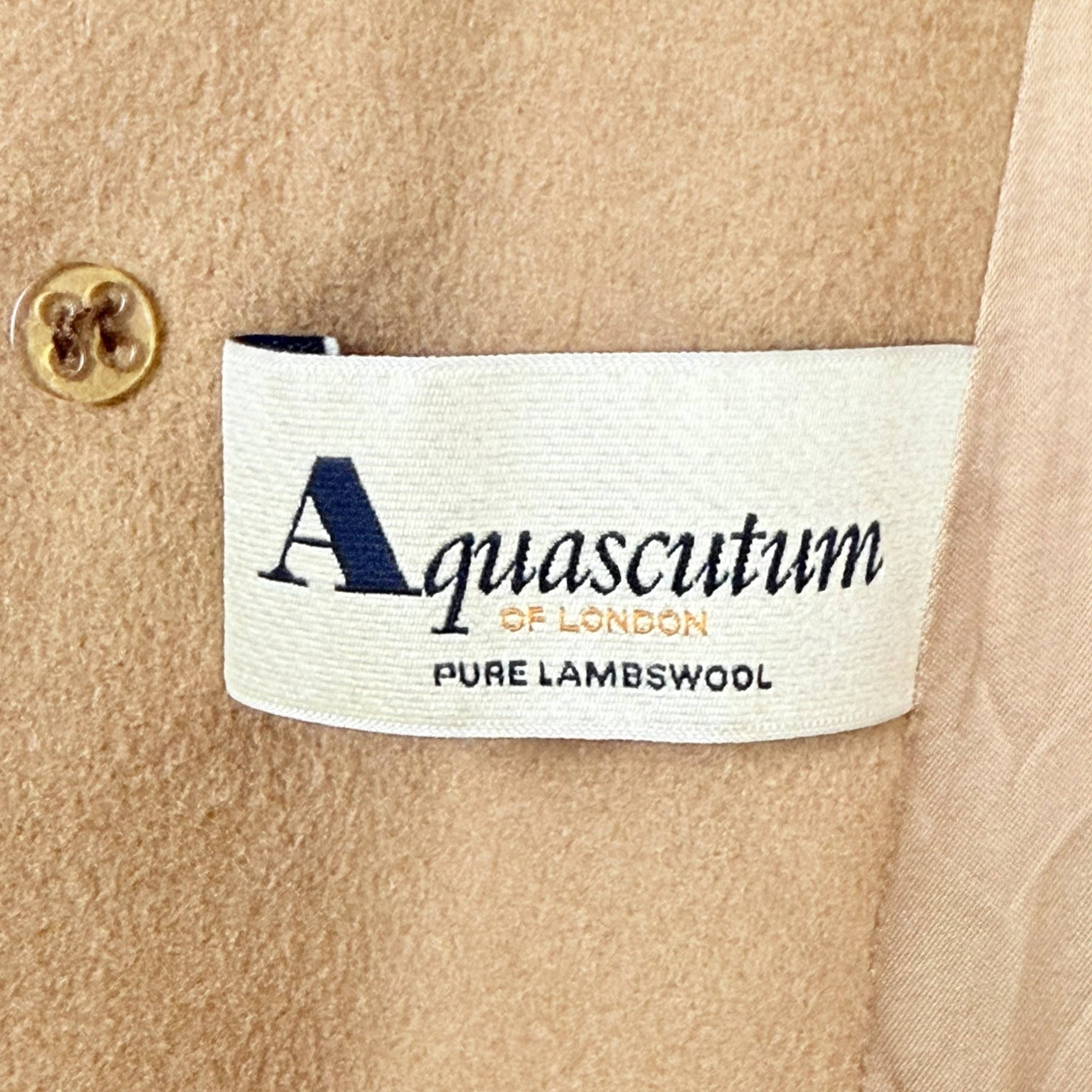 Vintage Aquascutum of London Overcoat Pure Lambswool England 40R