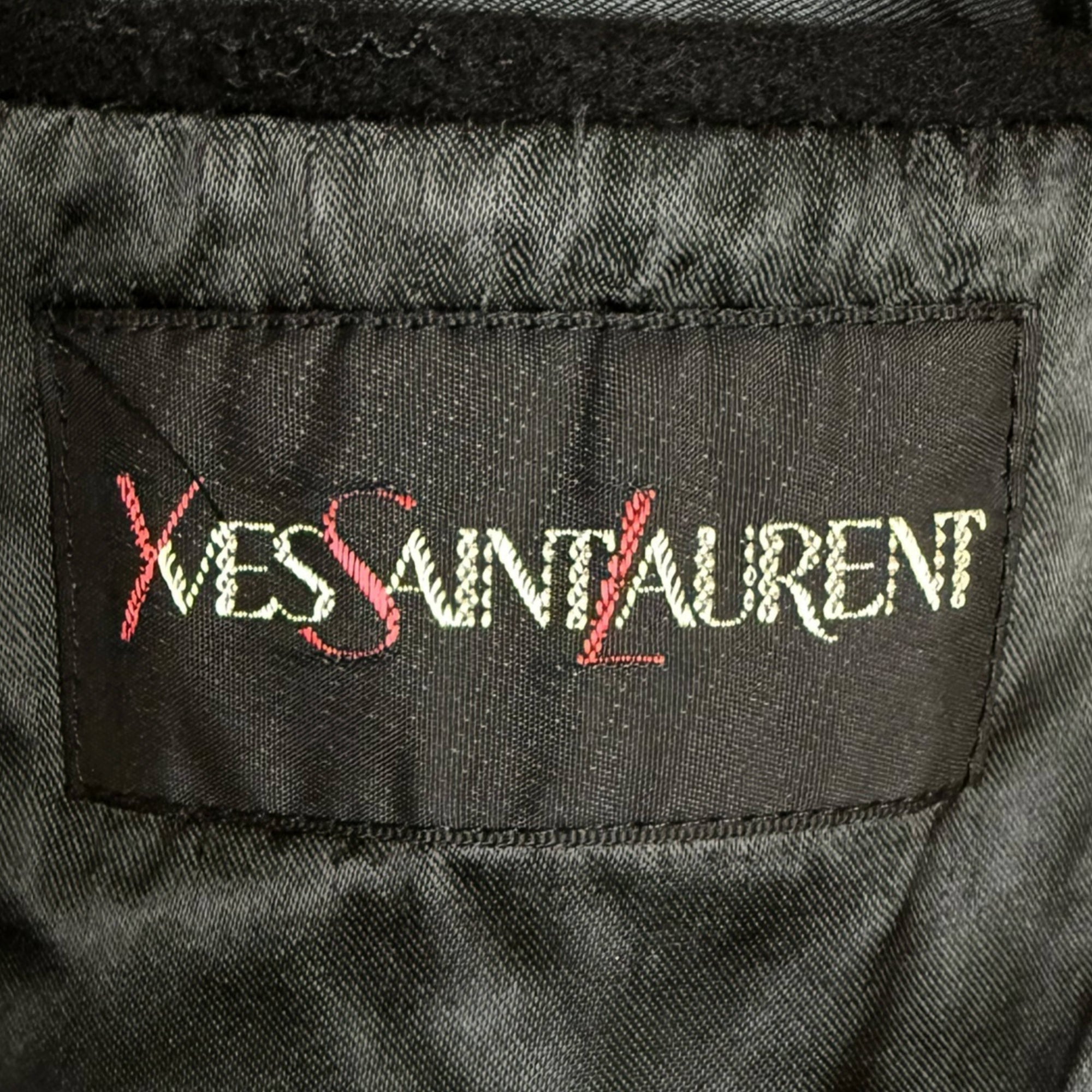 1980s Vintage Yves Saint Laurent Overcoat Made in England 44R