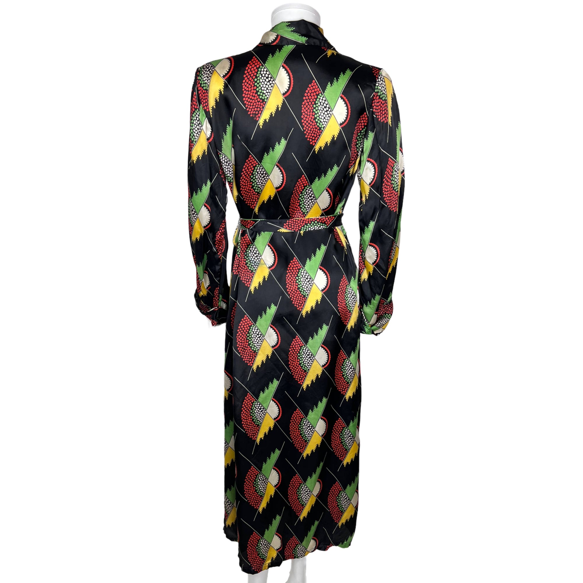 1930s Art Deco Dressing Gown Frearsonia British Made Robe M