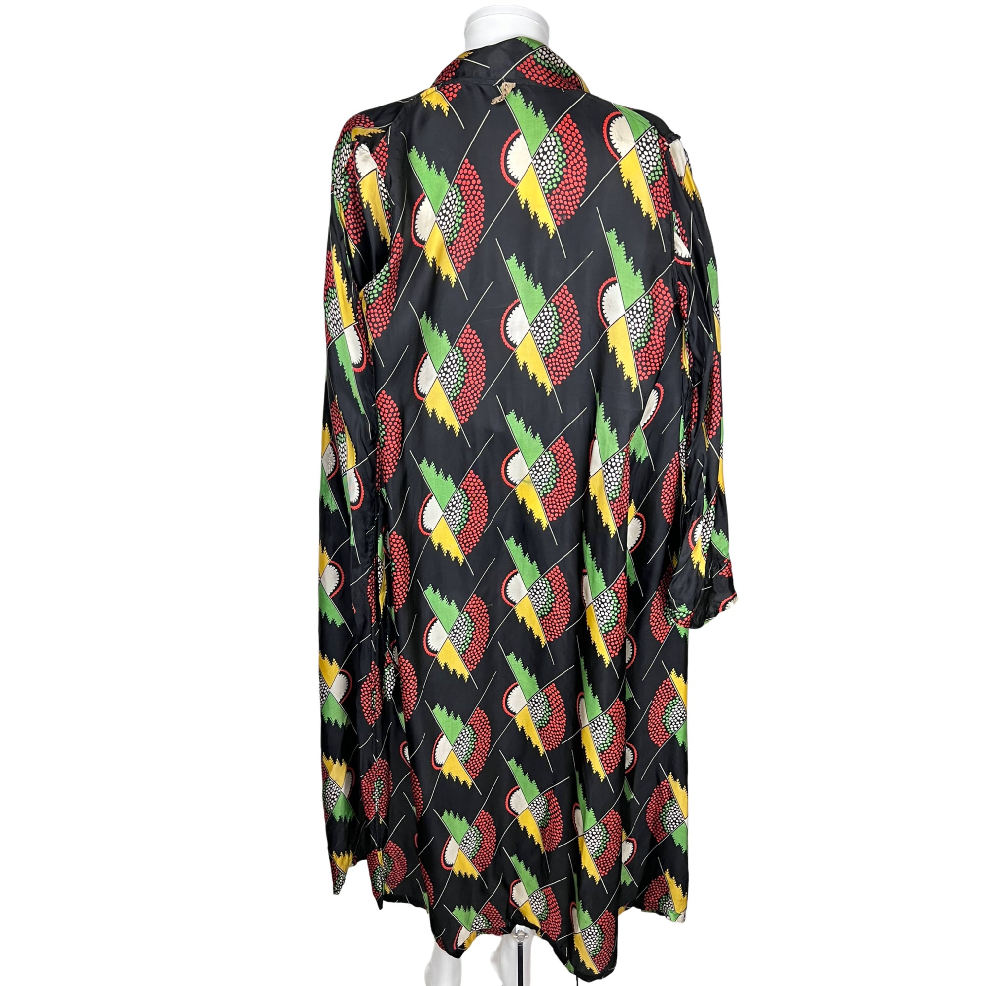1930s Art Deco Dressing Gown Frearsonia British Made Robe M