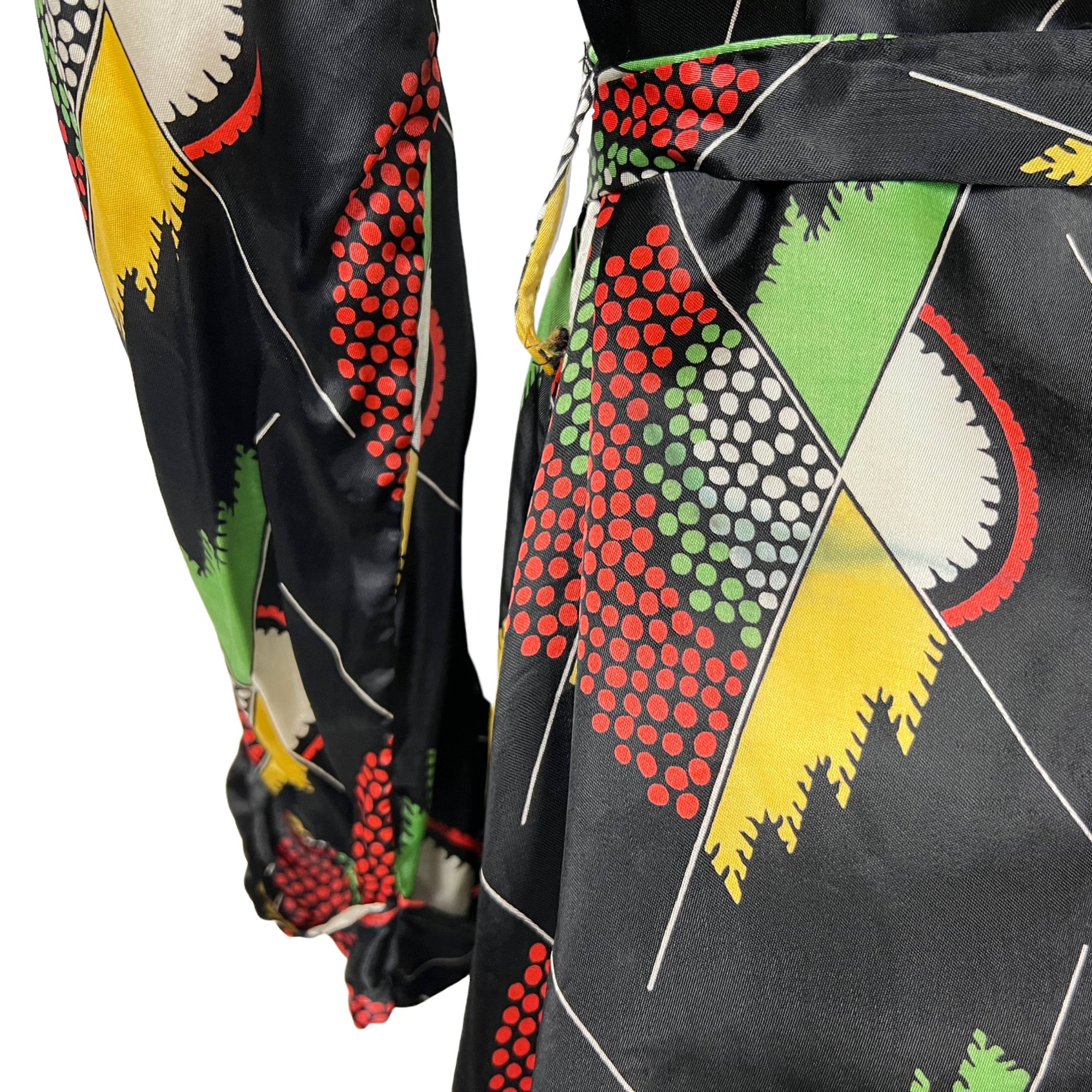 1930s Art Deco Dressing Gown Frearsonia British Made Robe M