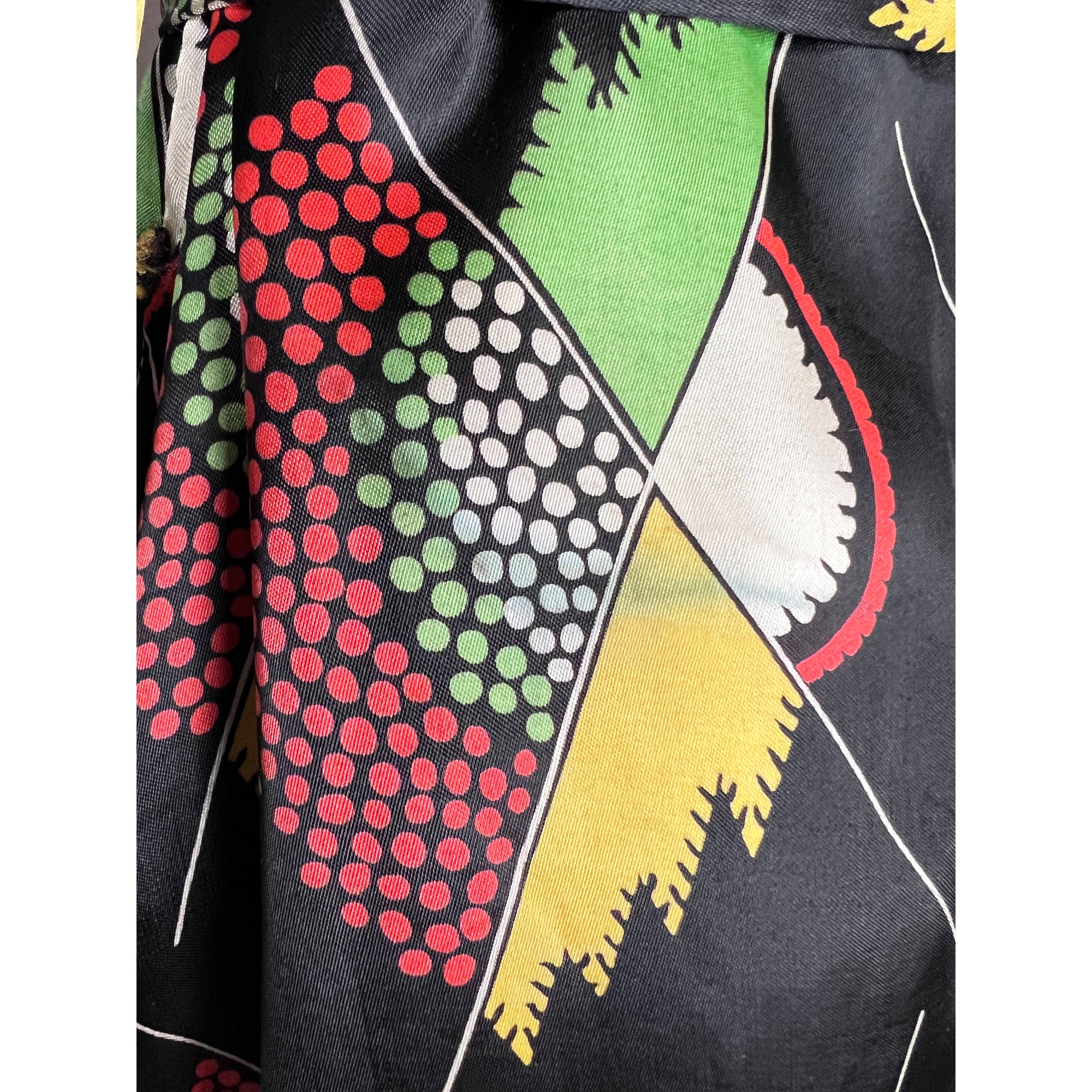 1930s Art Deco Dressing Gown Frearsonia British Made Robe M