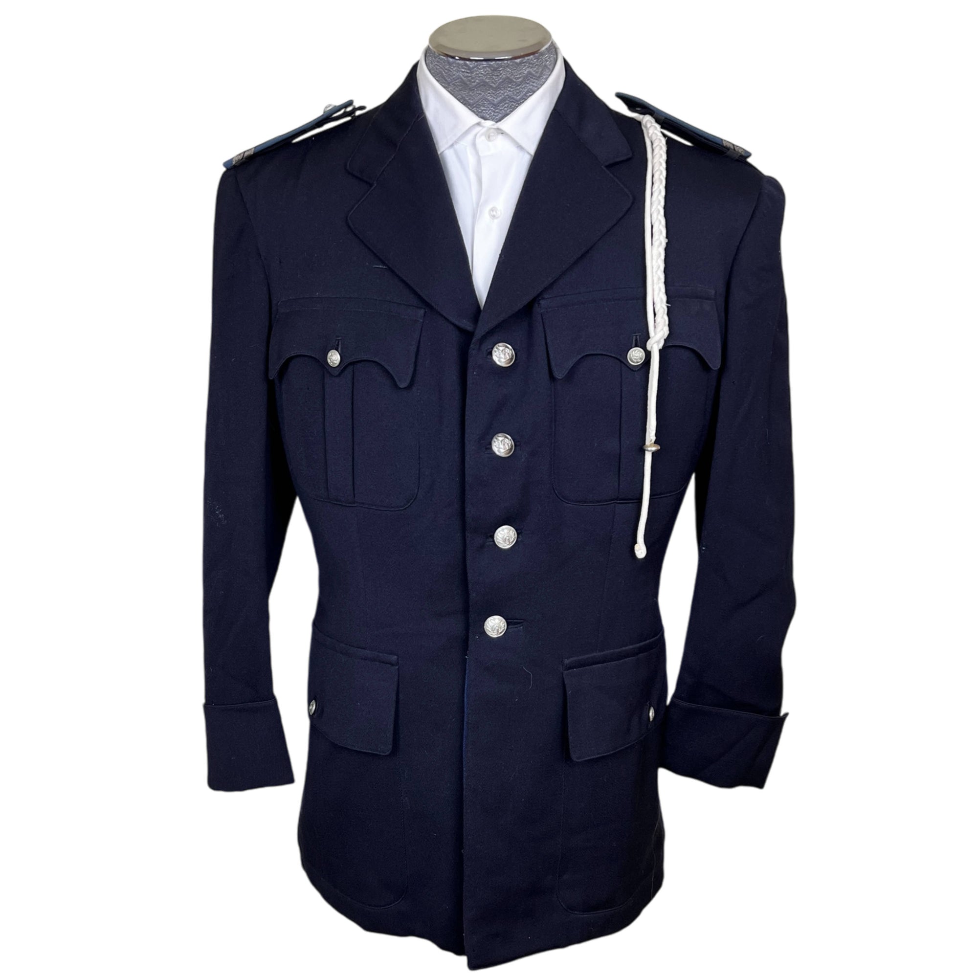 50s Vintage French Police Uniform Jacket Sergeant Planchette