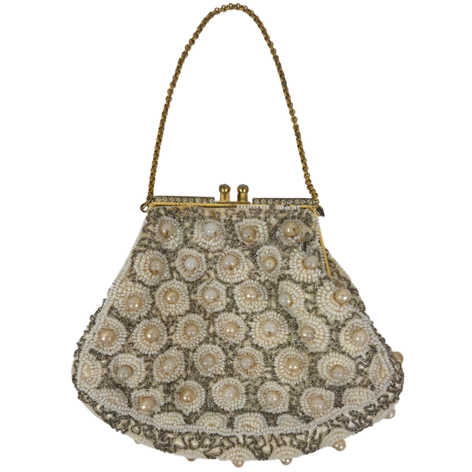 1950s Vintage Jolles Original Evening Bag Beaded Purse