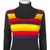 Vintage 1970s Rainbow Dress Knitty Gritty Label Sz M