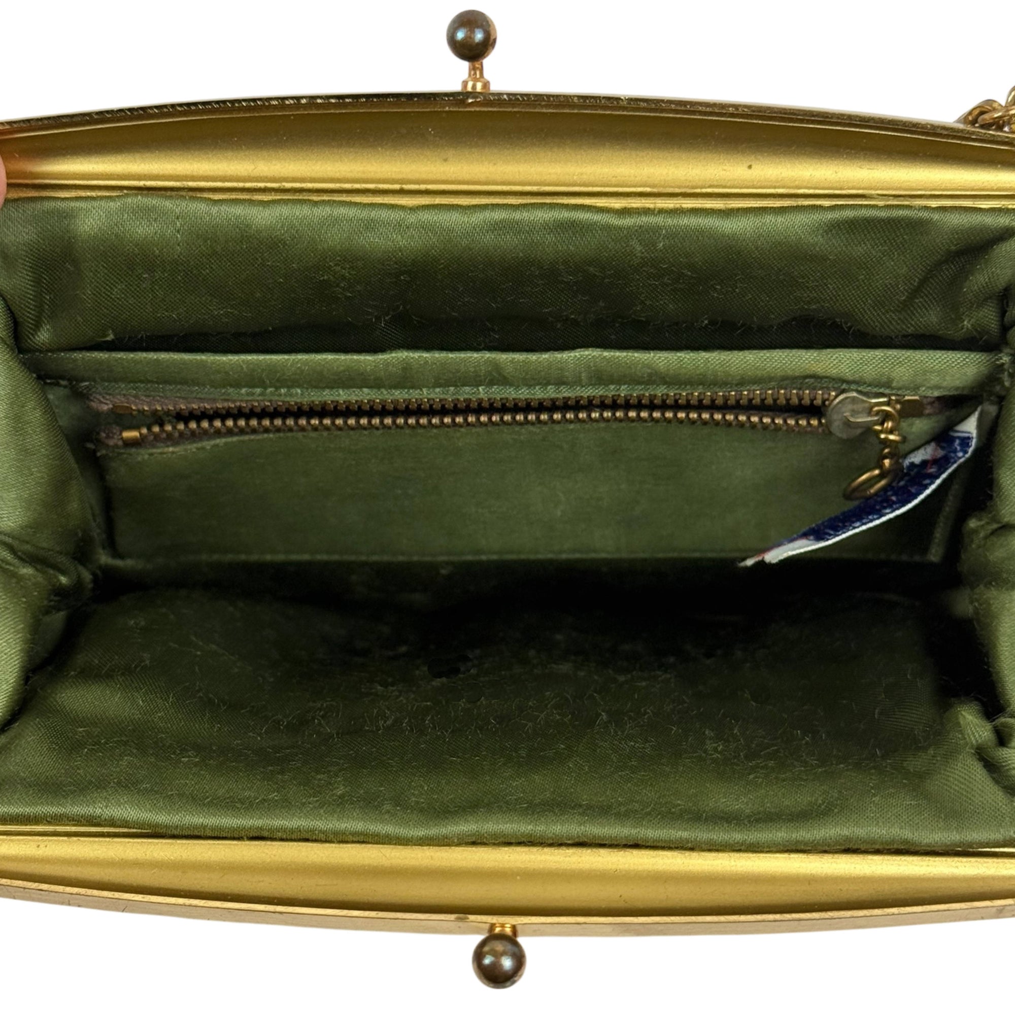 1950s Vintage Tapestry Handbag La Marquise Floral Purse