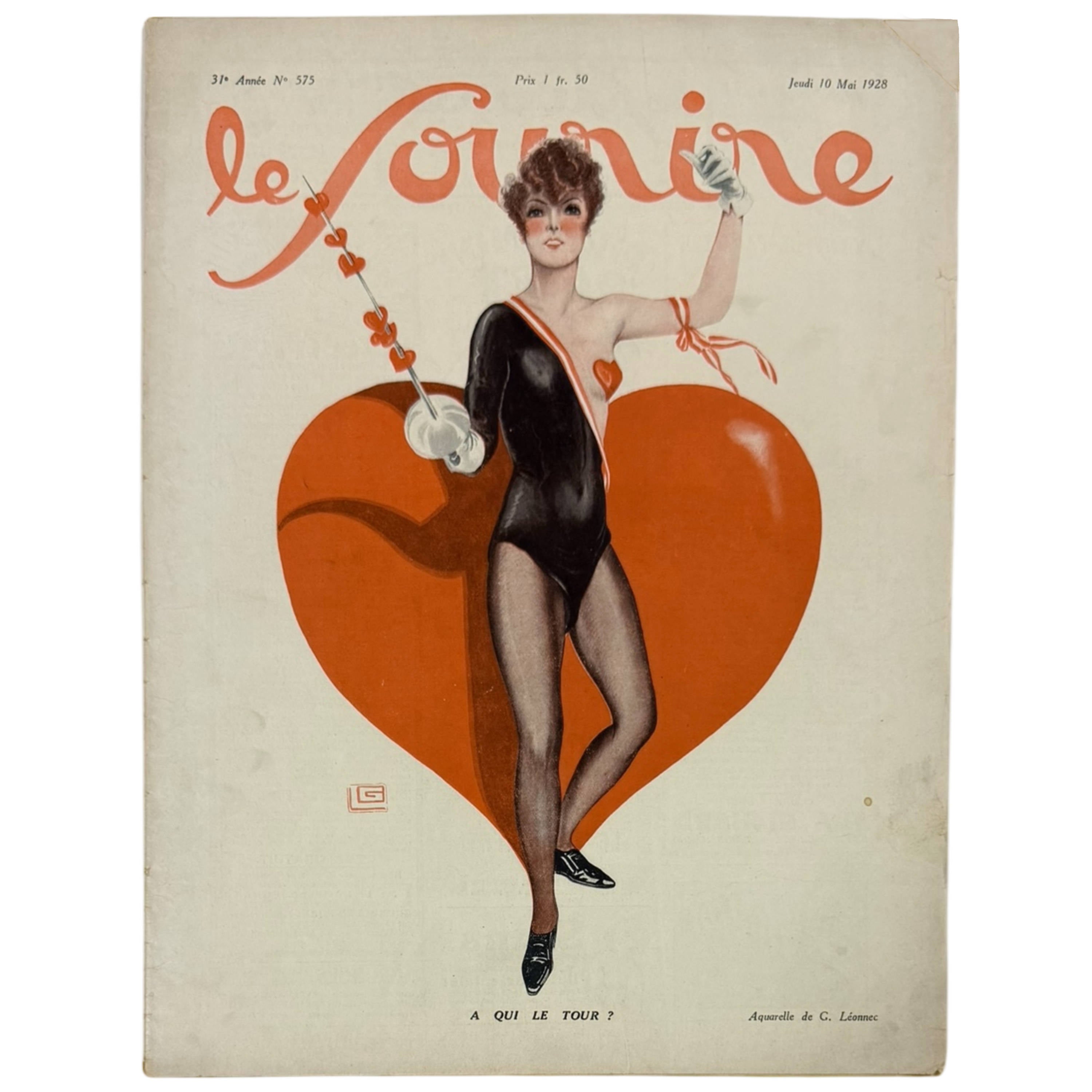 1928 French Magazine Le Sourire – Art Deco Illustrations, Risqué