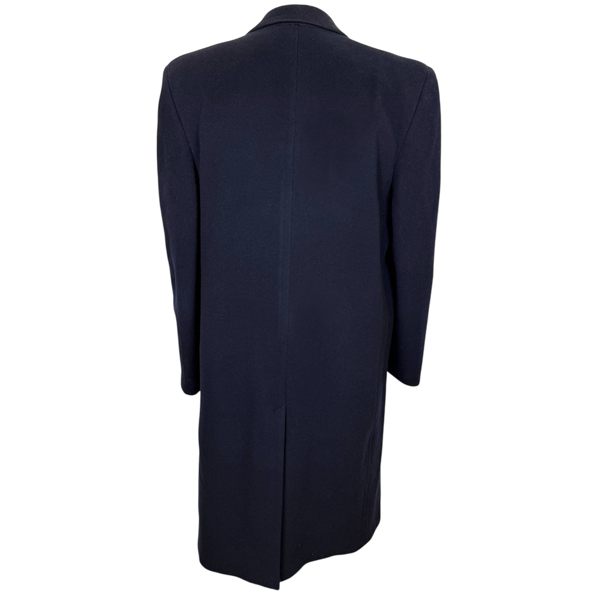 Vintage 1950s Blue Wool Overcoat Mens Size M Morris Clothing