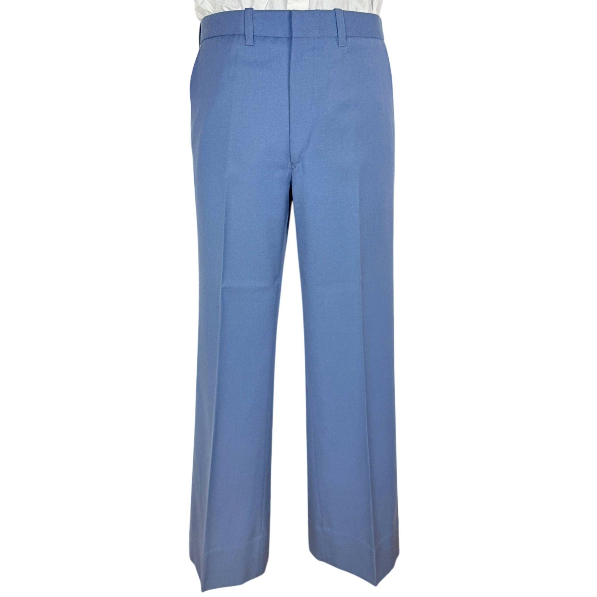 Vintage 1970s Men’s Suit Oleg Cassini Light Blue Wool Sz M