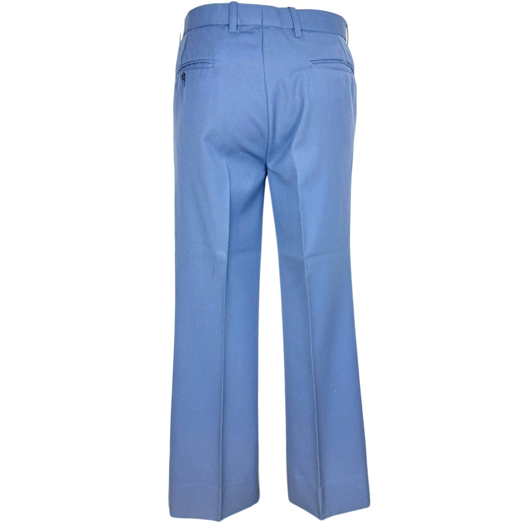 Vintage 1970s Men’s Suit Oleg Cassini Light Blue Wool Sz M