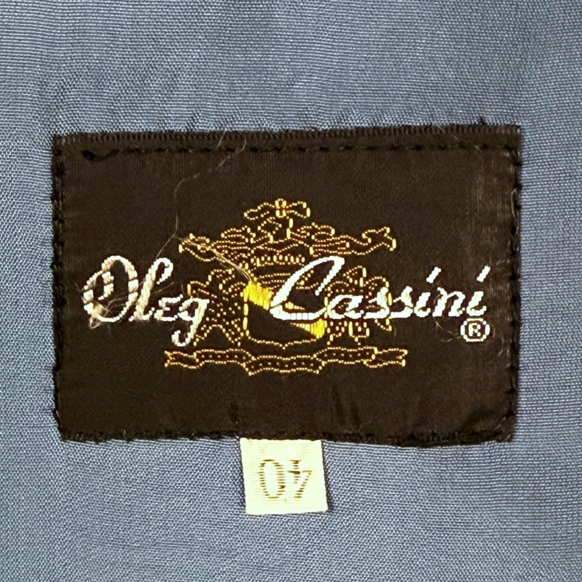 Vintage 1970s Men’s Suit Oleg Cassini Light Blue Wool Sz M