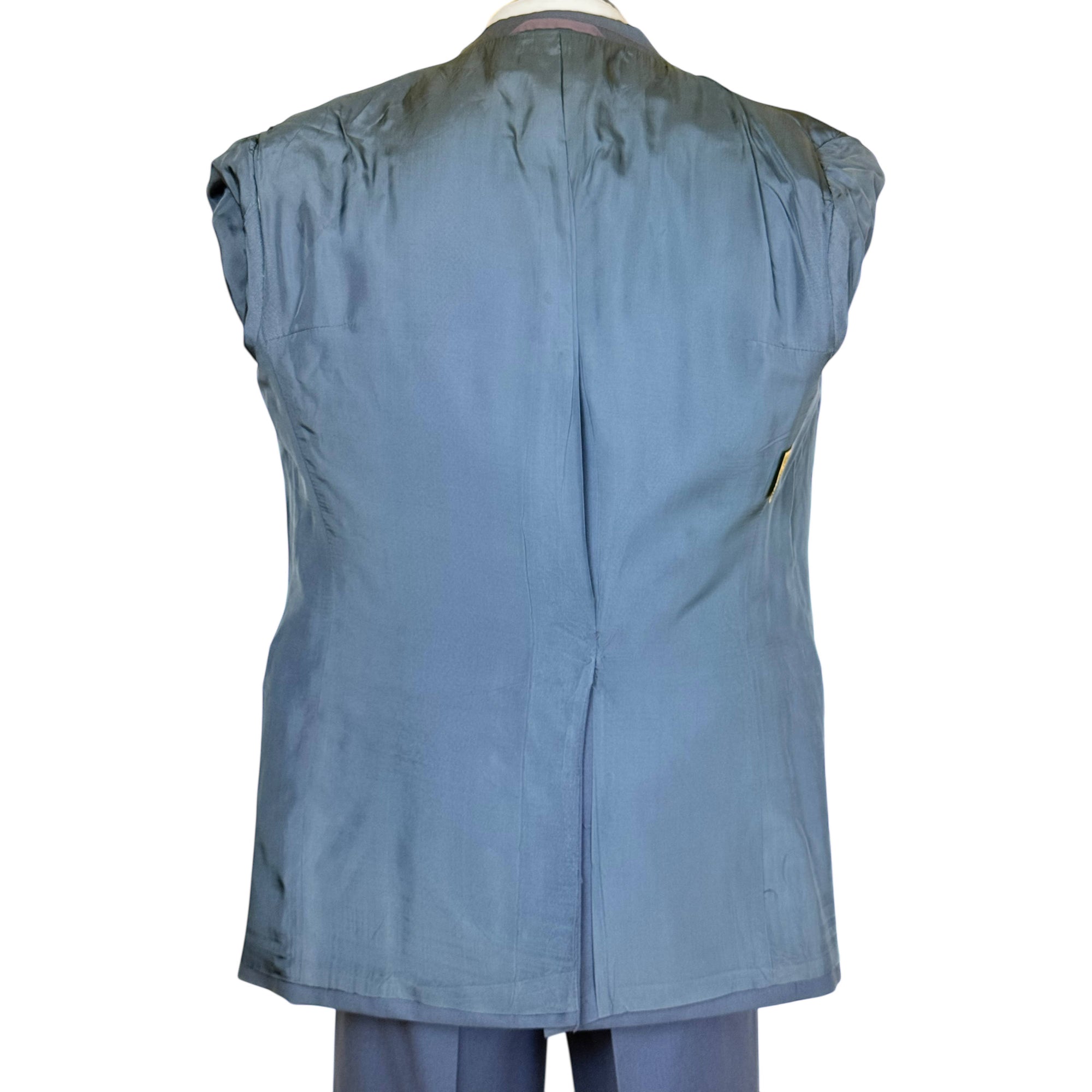 Vintage 1970s Men’s Suit Oleg Cassini Light Blue Wool Sz M