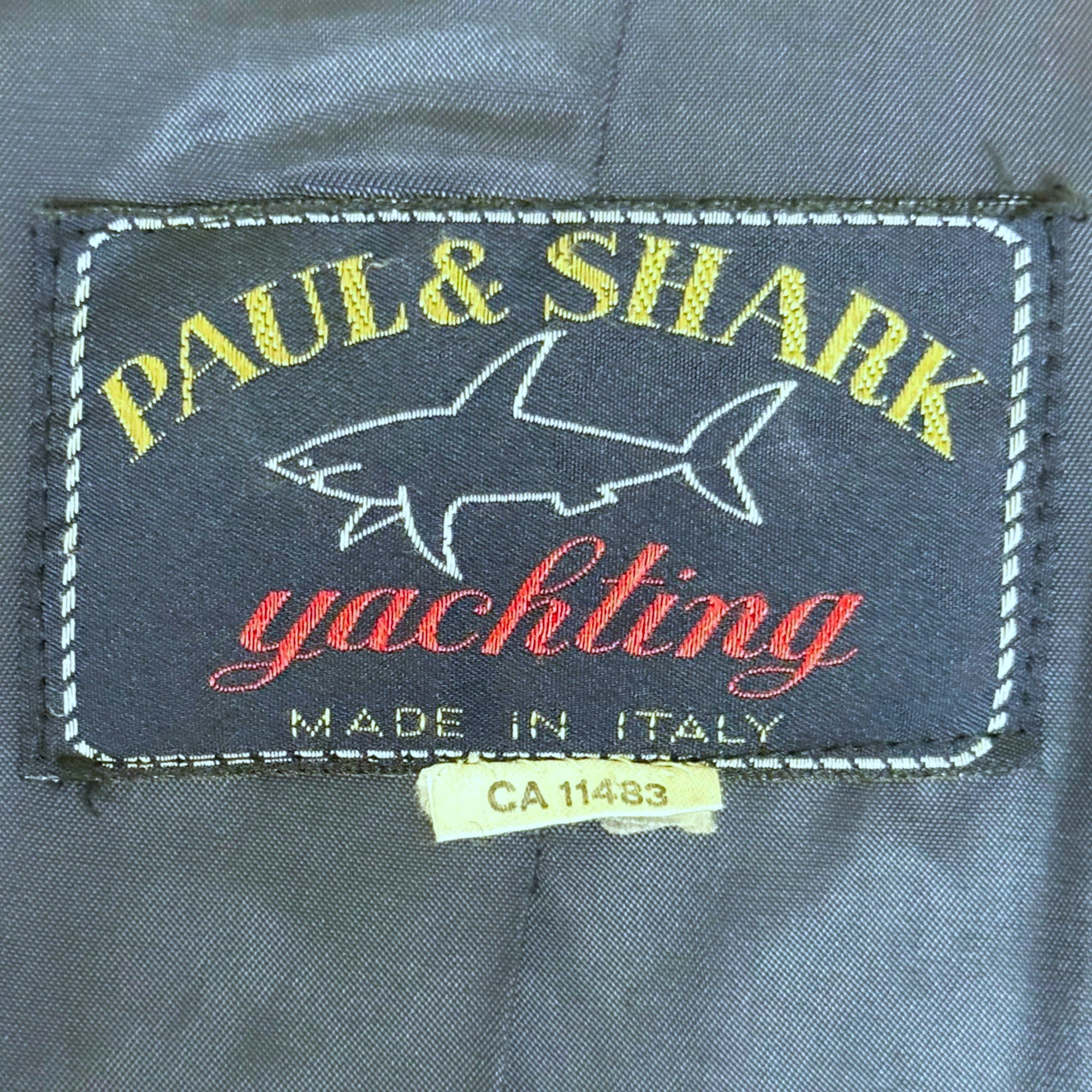 Vintage 1980s Paul & Shark Yachting Coat Trench Style Size L