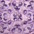 1930s Art Deco Handkerchief Purple Silk Chiffon Hankie