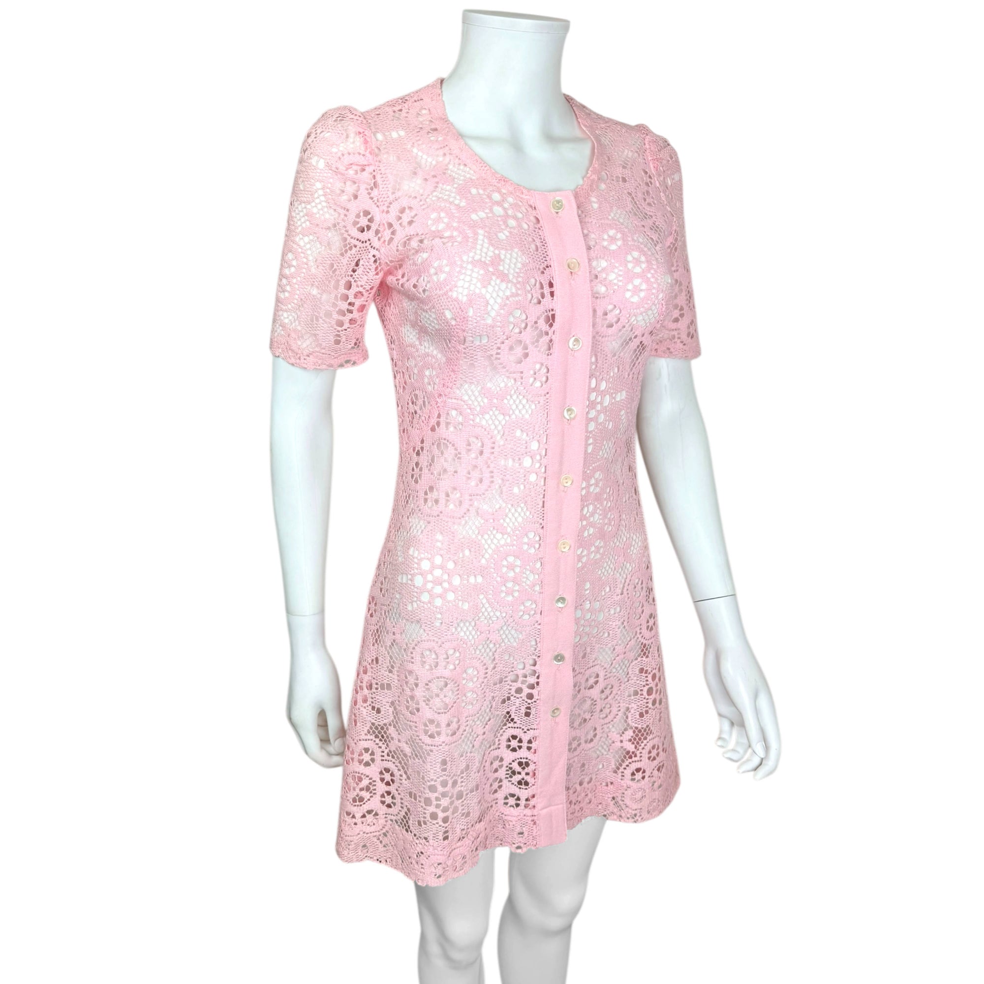 Vintage 1970s Radley of London Dress Ossie Clark Era Size 2