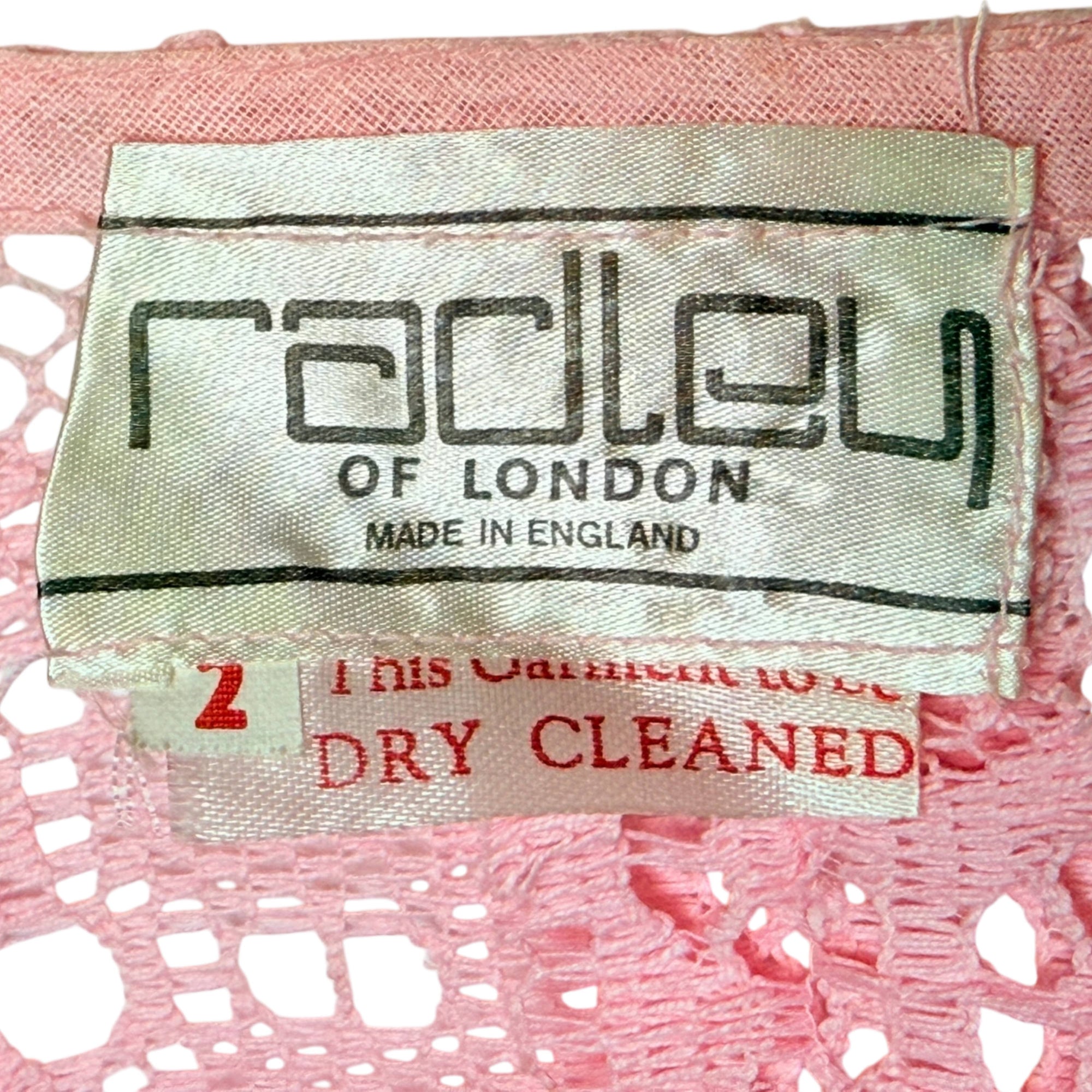 Vintage 1970s Radley of London Dress Ossie Clark Era Size 2