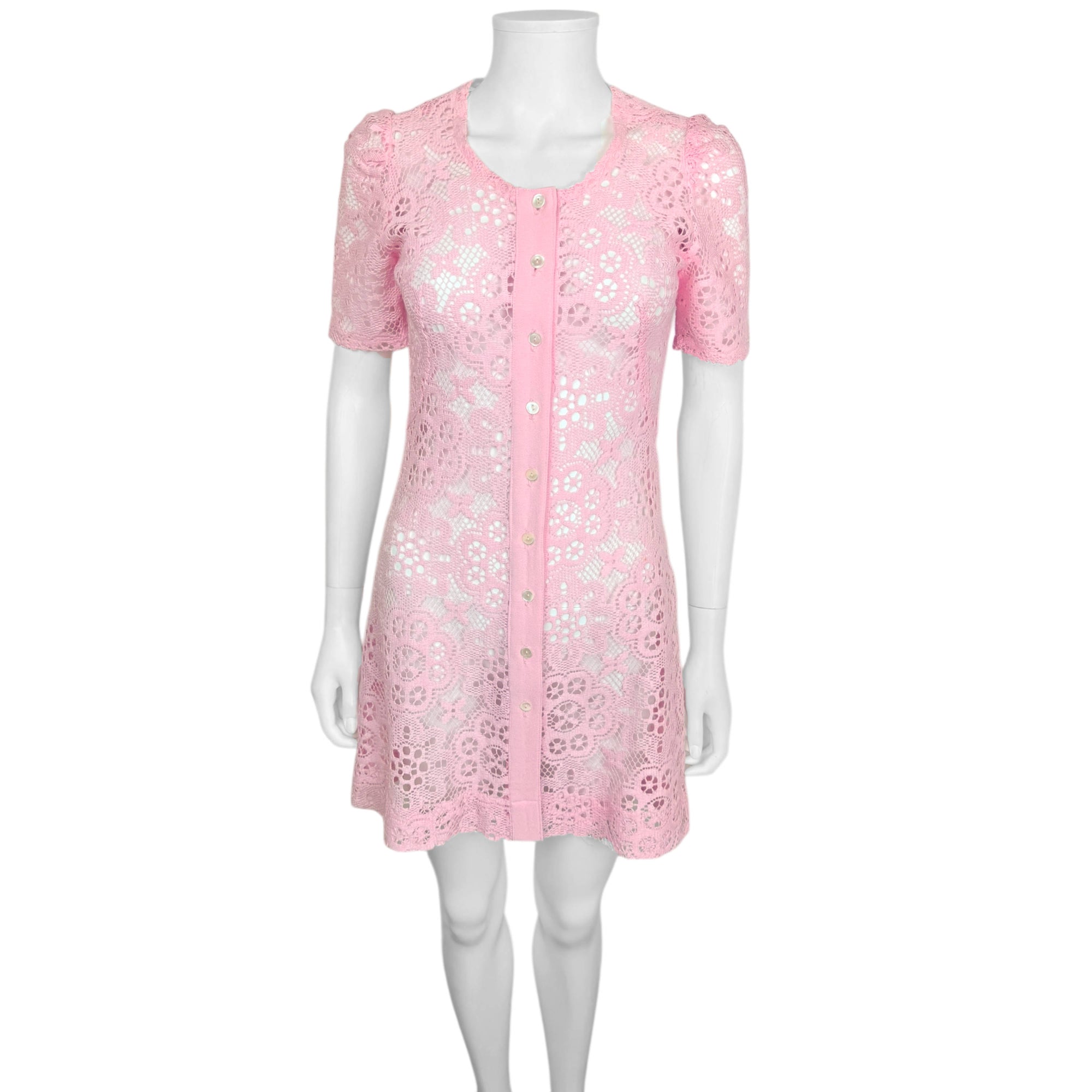 Vintage 1970s Radley of London Dress Ossie Clark Era Size 2