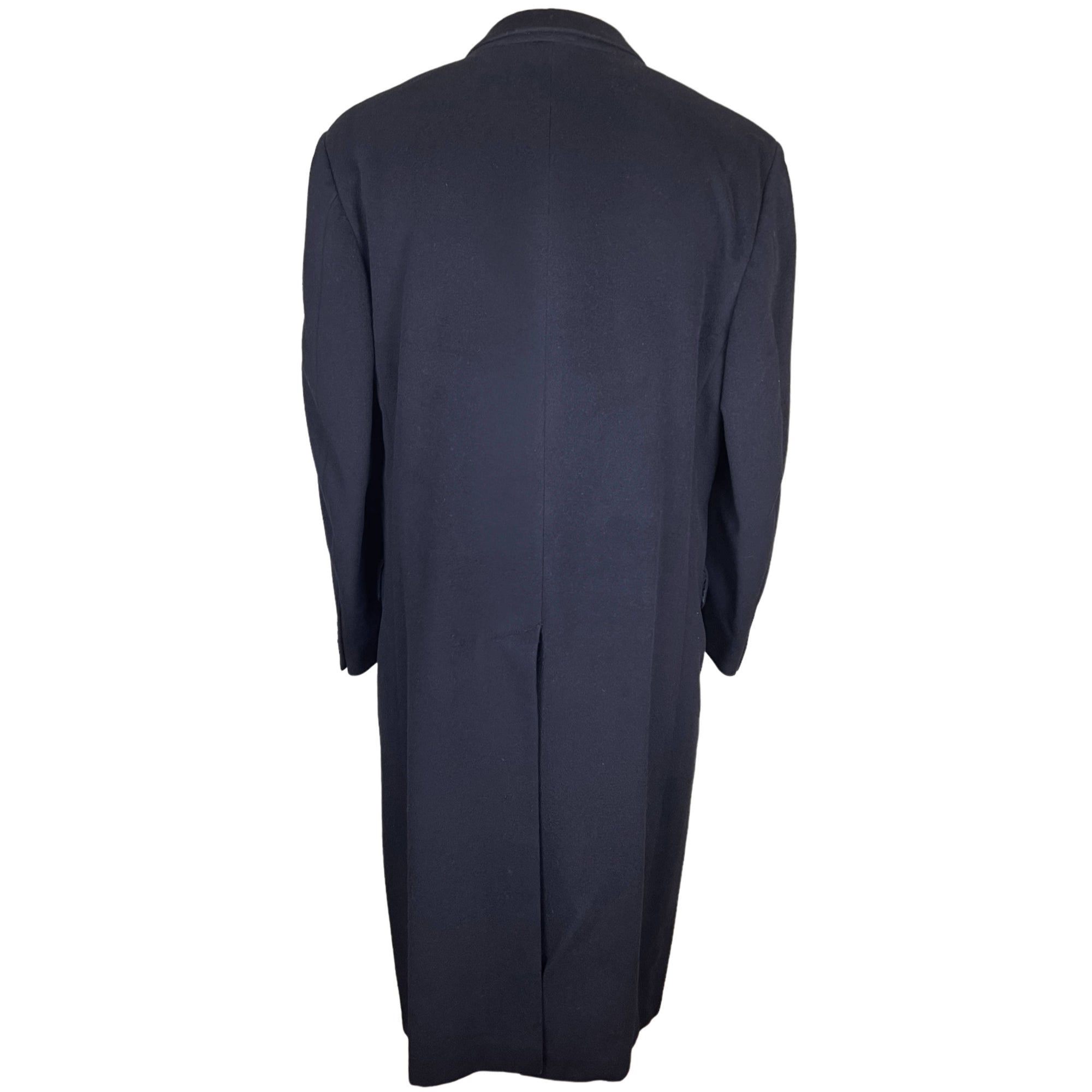 1980s Vintage Mens Overcoat Wool Coat by Samuelsohn Size 42