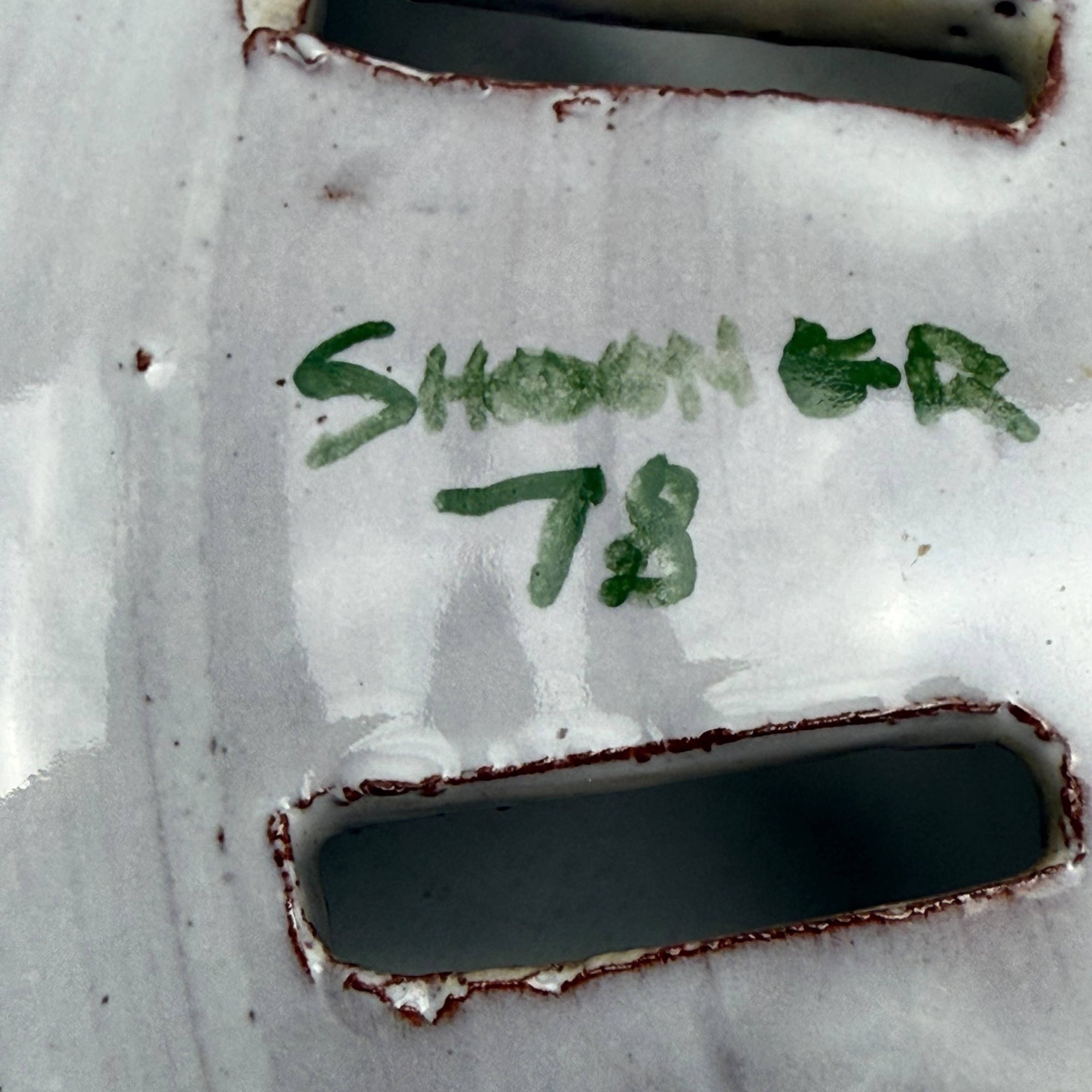 1978 Greg Shooner Studio Pottery Bowl Early Hand-Painted Sun Face Design