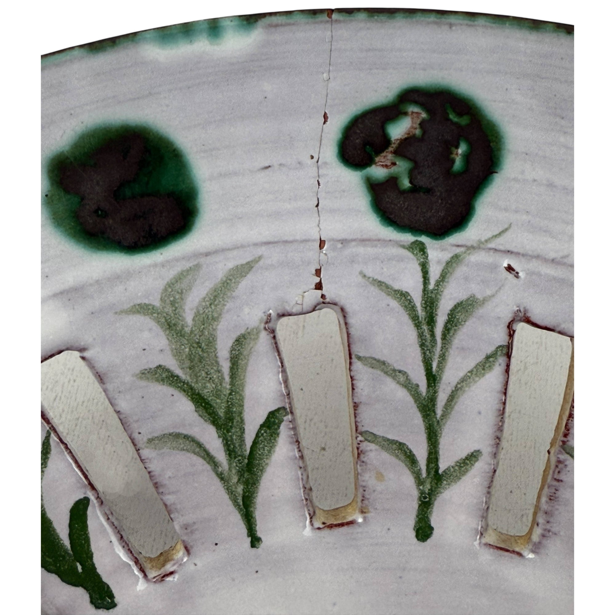 1978 Greg Shooner Studio Pottery Bowl Early Hand-Painted Sun Face Design