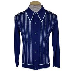 Vintage NOS 1970s Polo Shirt Knit Cardigan Unused Sz M Sears