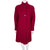 Vintage 1970s Ladies Coat Red Wool Blend Sterling Stall Sz M