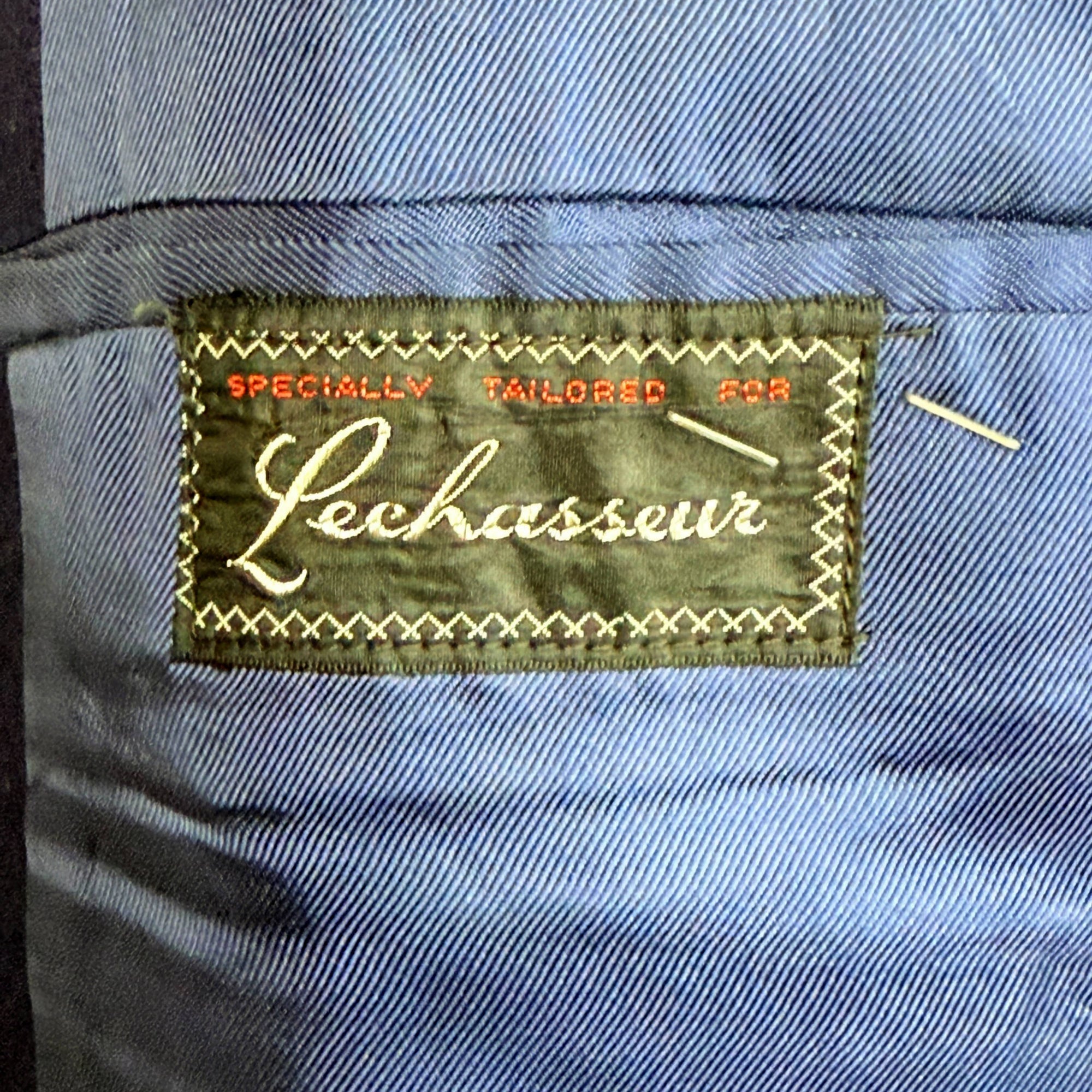 1940s 50s Vintage Wool Blue Blazer Double-Breasted Size M