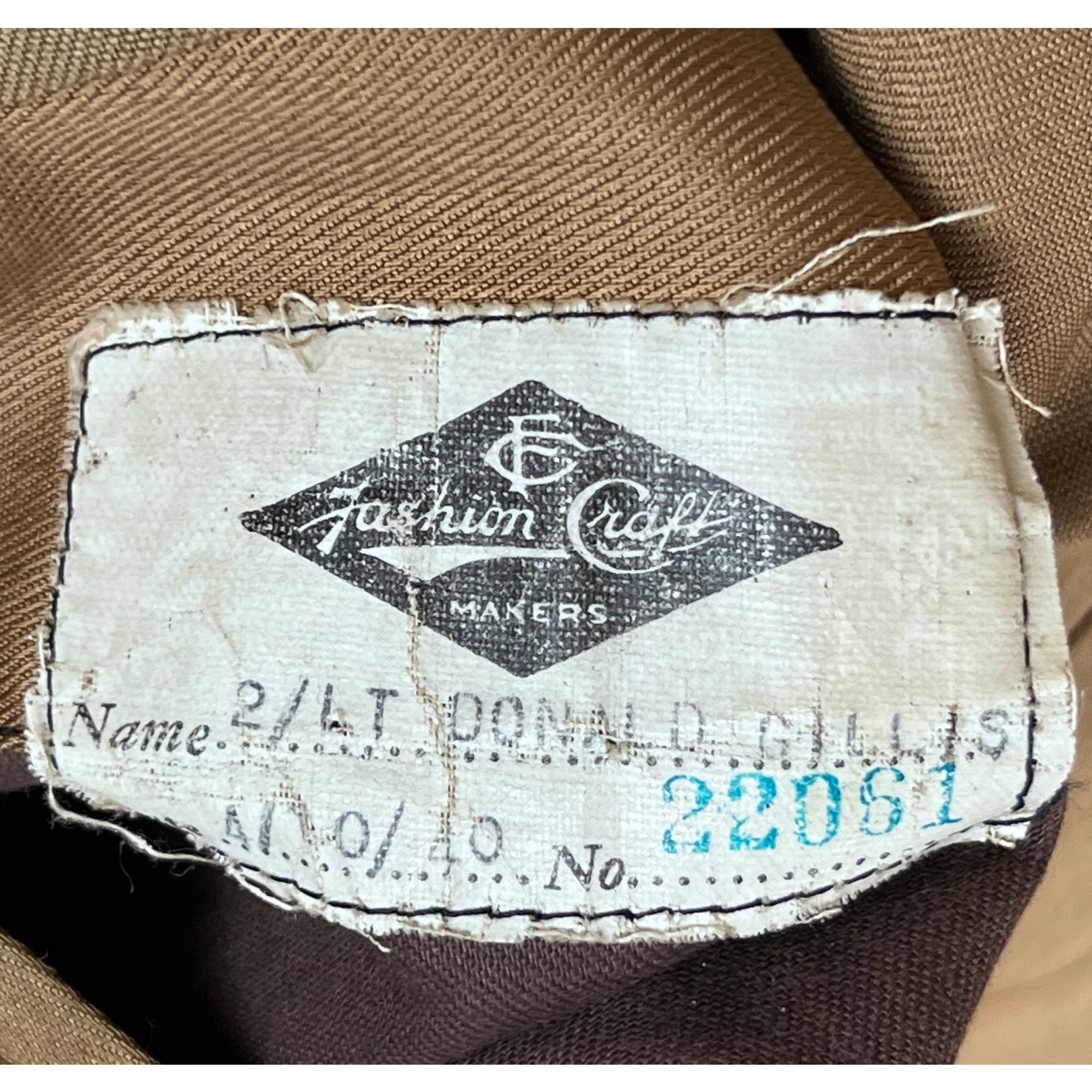 WWII Canadian Officer WW2 RCA Uniform Tunic Jacket 1940 w ID