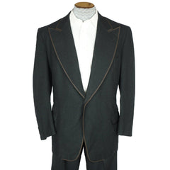 Vintage 1920s Mens Tuxedo Jacket Frock Coat Linett Formal Clothing NY Size Large - Poppy's Vintage Clothing