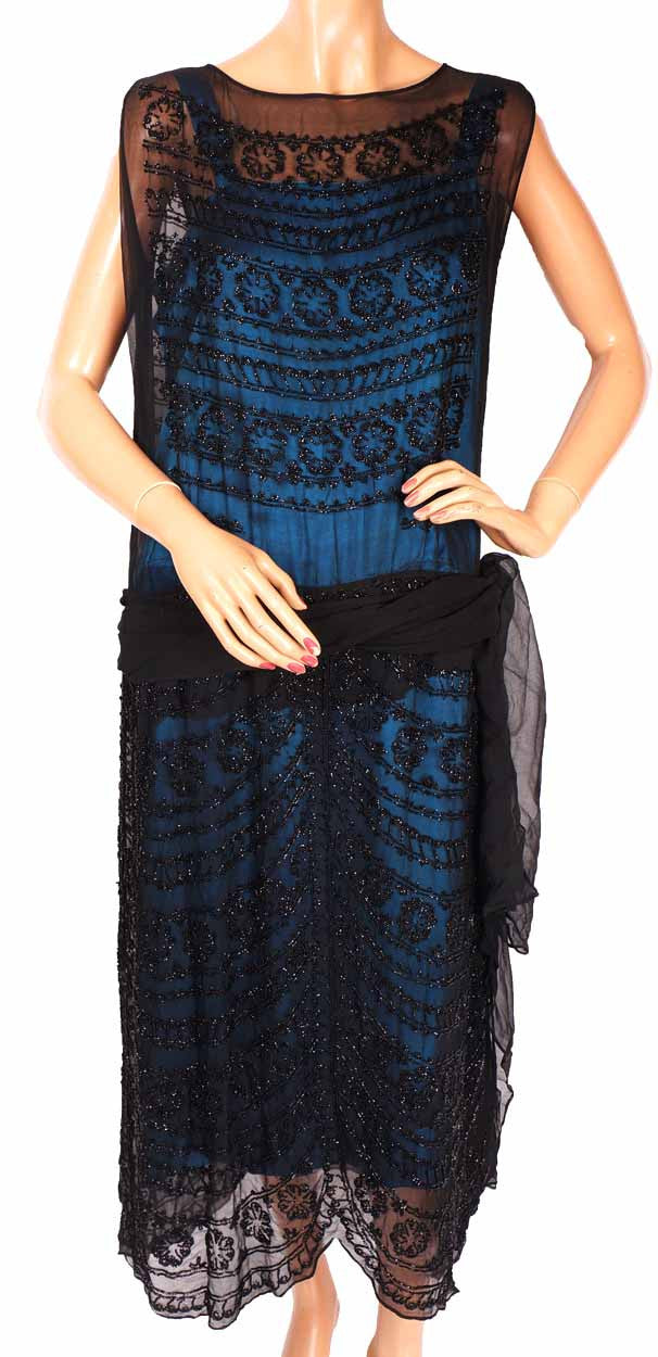 silk flapper dress 1920s Vintage Dress | Flapper Evening