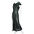Vintage 1930s Black Silk Chiffon Nightie See Through Nightgown Size Large - Poppy's Vintage Clothing