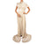 Vintage 1930s Panne Velvet Dress - Off White Striped Devore Velvet - Wedding Gown - S - Poppy's Vintage Clothing