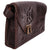 Vintage Hand Tooled Leather Handbag Purse 1940s Rose Motif Monogrammed EC - Poppy's Vintage Clothing