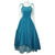 Vintage 1950s Velvet Ball Gown Formal Dress with Tulle Bottom Size M - Poppy's Vintage Clothing