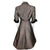 Vintage 1950s Taffeta Dress with Black Velvet Trim Size M