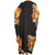 Vintage 1980s Cloak Wrap Black with Abstract Colours All Sizes - Poppy's Vintage Clothing