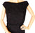Vintage 1960s Ceil Chapman Black Beaded Sheath Dress - M - Poppy's Vintage Clothing