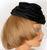 Vintage 1950s Black Panne Velvet Hat Amy New York  S / M - Poppy's Vintage Clothing