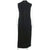 Vintage 1960s Black Velvet Evening Dress Gown Bards Toronto Claire Haddad Size L - Poppy's Vintage Clothing