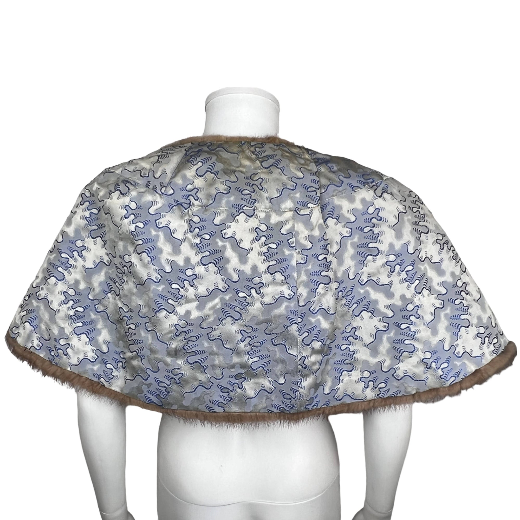 1950s 60s Vintage Mink Fur Stole Brown Shoulder Wrap Sz M L